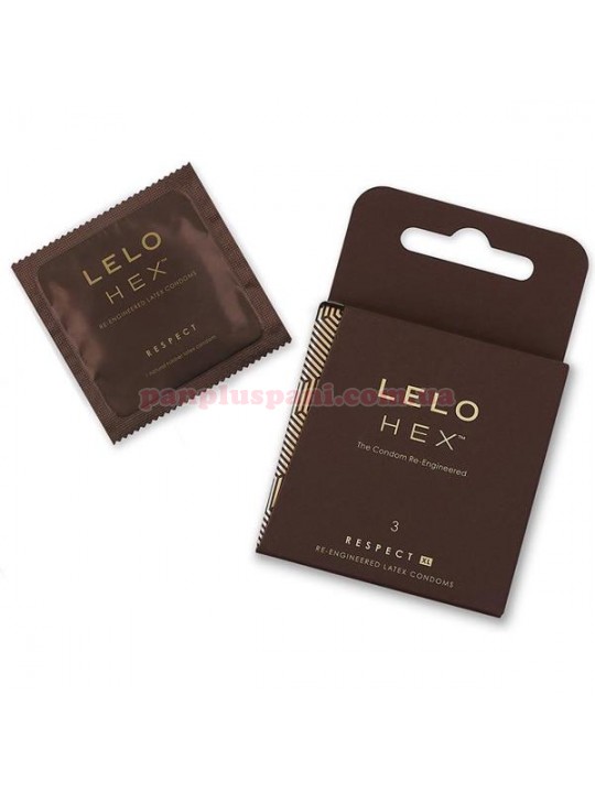 Презервативи LELO HEX Condoms Respect XL 3 шт