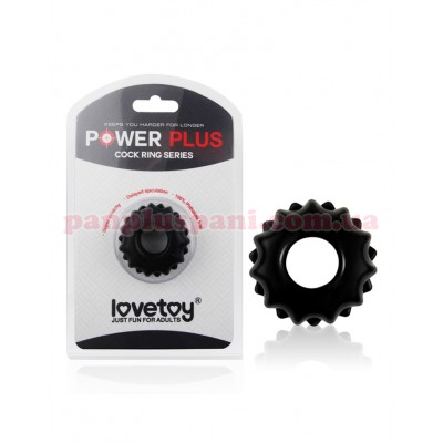 Ерекційне кільце LoveToy Power Plus Cockring LV1431 чорне