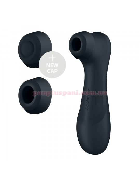 Вакуумний вібростимулятор Satisfyer Pro 2 Generation 3 Dark Grey з додатковою насадкою