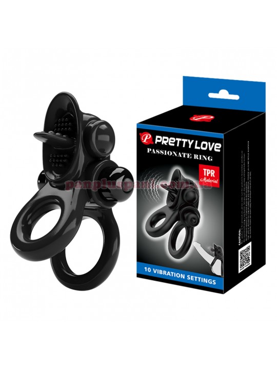 Ерекційне кільце Pretty Love Pasionate Ring BI-210239 з вібрацією