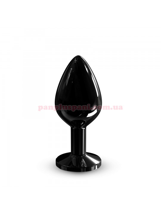 Анальна пробка Dorcel Diamond Plug Black M, Ø3.4 см, вага 88 г