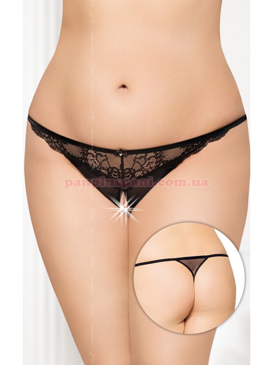 Трусики жіночі SoftLine 2434 Plus Size чорні XL/XXXL