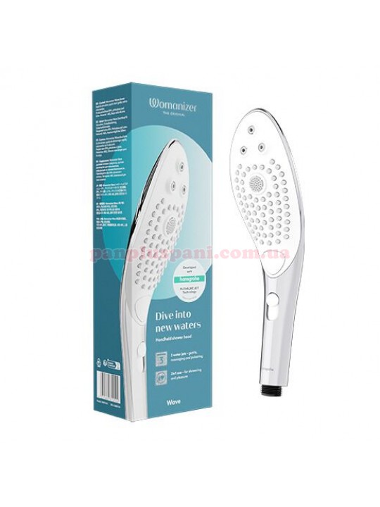 Стимулятор-насадка для душу Womanizer Wave Chrome