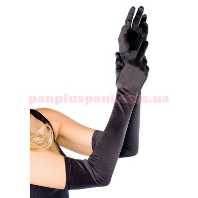 Рукавички Leg Avenue Extra Long Satin Gloves black
