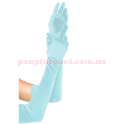 Рукавички Leg Avenue Extra Long Satin Gloves blue