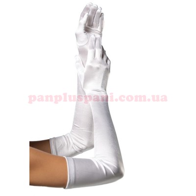 Рукавички Leg Avenue Extra Long Satin Gloves white