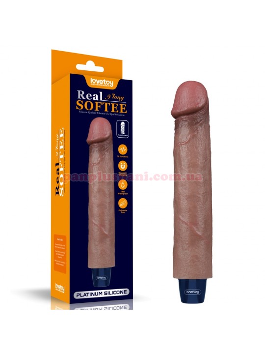 Вібратор Reel Softee Rechargeable Silicone Vibrating Dildo LV430221