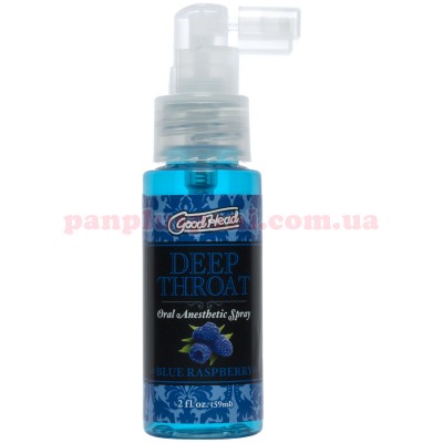 Спрей для глибокого мінету Doc Johnson GoodHead Deep Throat Spray Blue Raspberry 59 мл