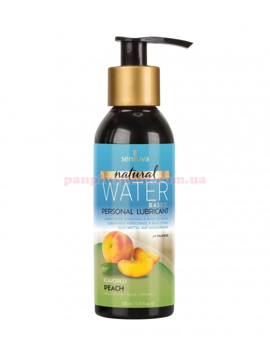 Лубрикант Sensuva Natural Water-Based Peach їстівний на водній основі 125 мл