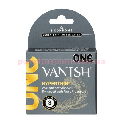 Презервативи One Vanish Hyperthin 3 шт Презервативи One Vanish Hyperthin 3 шт