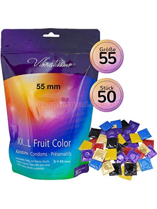 Презервативи Vibratissimo Fruit Color XXL 55 50 шт