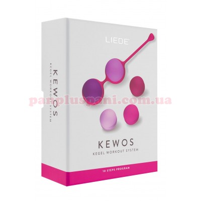 Набір вагінальних кульок Liebe Kewos Cerise/Violet, Ø 3,2 см