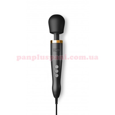 Вібромасажер DOXY Die Cast Black з покриттям із 24-каратного золота