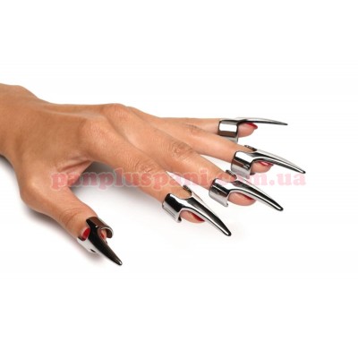 Набір кілець з кігтями Master Series Five-Piece Sensation Claw Rings Silver