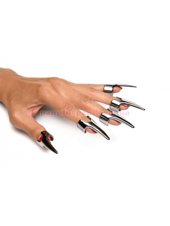 Набір кілець з кігтями Master Series Five-Piece Sensation Claw Rings Silver