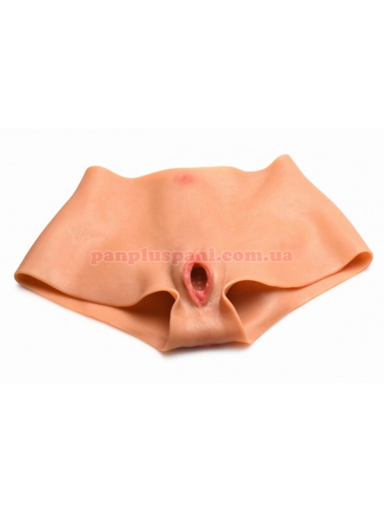 Накладна вагіна Master Series Pussy Panties Silicone Vagina + Ass Panties S