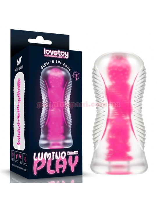 Мастурбатор LoveToy Lumino Play Pink Glow LV342041 світиться у темряві