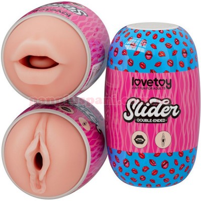 Мастурбатор Slider Double-Ended Masturbator Mouth and Vagina