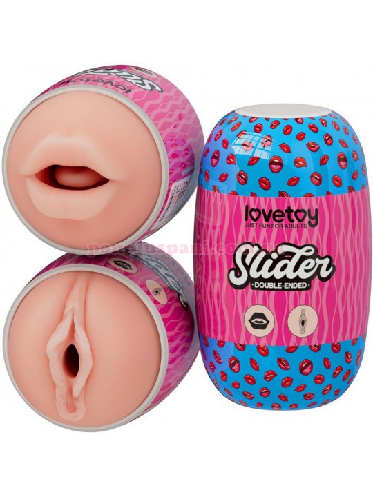 Мастурбатор Slider Double-Ended Masturbator Mouth and Vagina