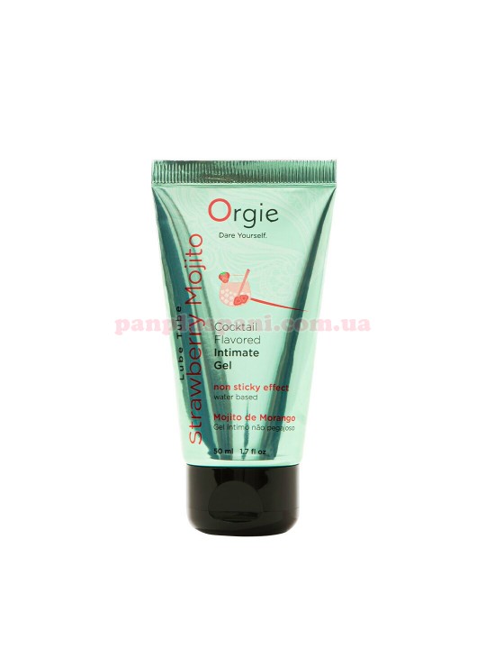 Лубрикант Orgie Lube Tube Cocktail Strawberry Mojito їстівний на водній основі 50 мл
