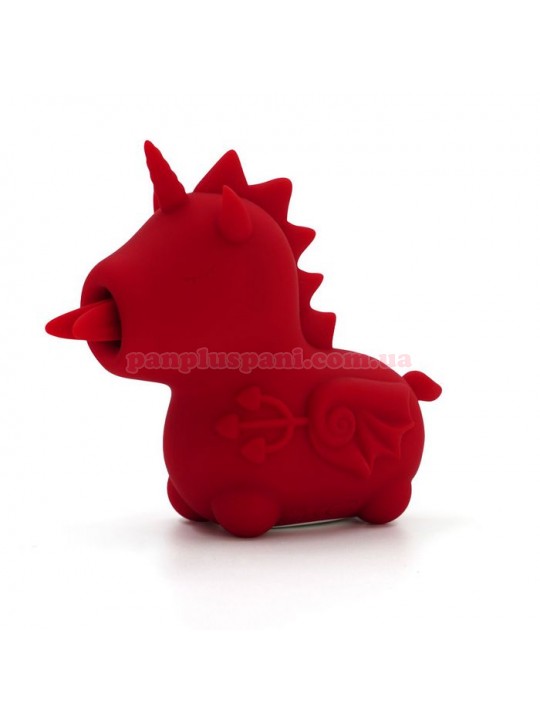 Вібратор Unihorn Blaze Diablo з рухомим язичком