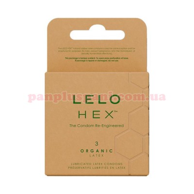 Презервативи LELO HEX Condoms Organic 3 шт