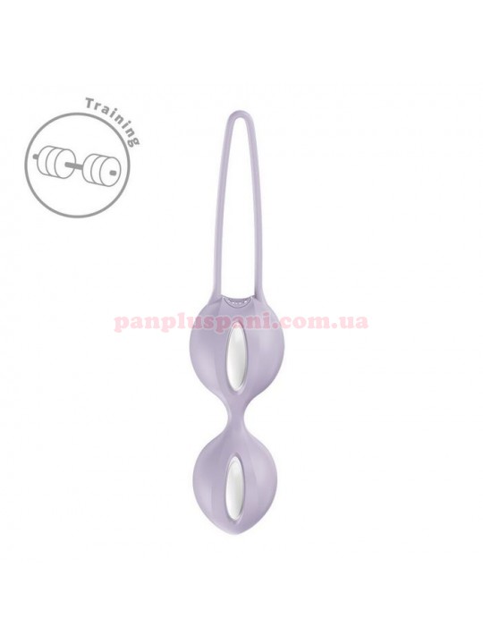 Вагінальні кульки Fun Factory Smartballs Duo Purple, Ø3.6 см, вага 76 г