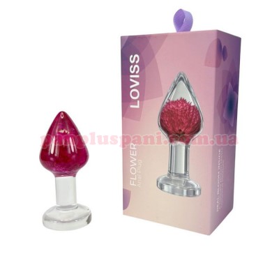 Анальна пробка Loviss Gomphrena Globosa, Ø3.9 см, вага 60 г