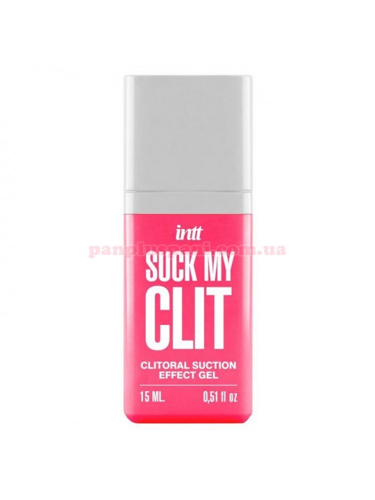 Рідкий вібратор Intt Suck My Clit Wild Strawberry 15 мл, з ефектом посмоктування