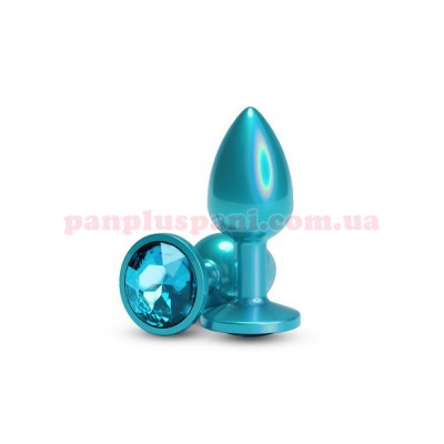 Анальна пробка NS Novelties Rear Assets Iridescent Teal/Teal S, Ø3.2 см, вага 72 г  