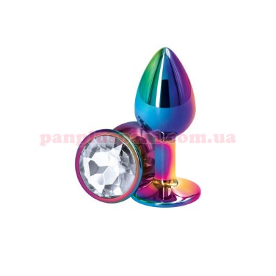 Анальна пробка NS Novelties Rear Assets Multicolor/Clear S, Ø3.2 см, вага 82 г  