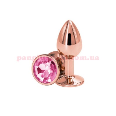 Анальна пробка NS Novelties Rear Assets Rose Gold/Pink S, Ø3.2 см, вага 82 г  