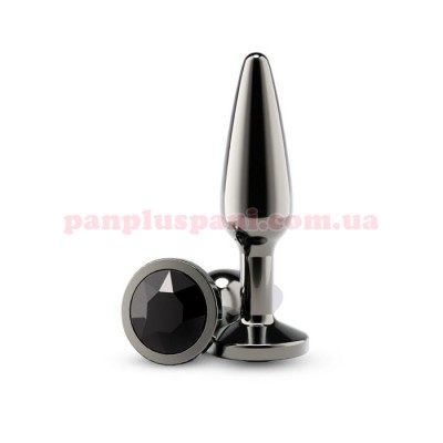 Анальна пробка NS Novelties Rear Assets Tapered Gunmetal/Black M, Ø3.3 см