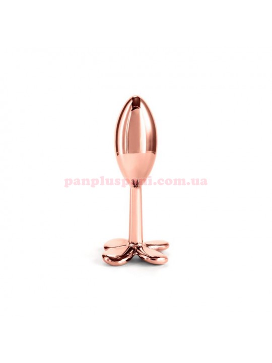 Анальна пробка NS Novelties Rear Assets Clover Rose Gold, Ø3.7 см, вага 92 г
