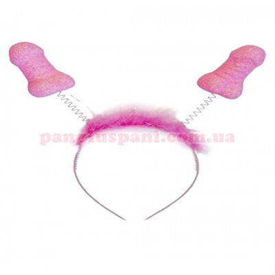 Обідок з антенами-пенісами Diverty Sex Pink Обідок з антенами-пенісами Diverty Sex Pink