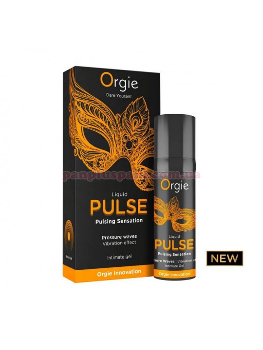 Рідкий вібратор Liquid Pulse Ice Caramel 15 мл