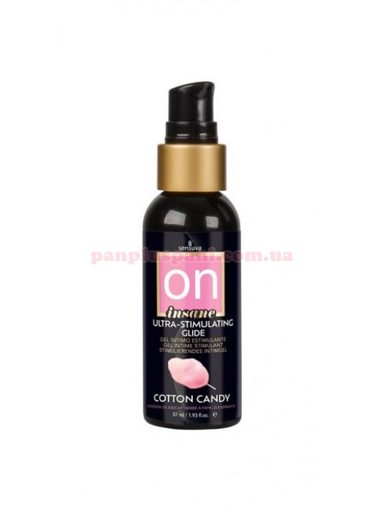 Лубрикант Sensuva Ultra-Stimulating On Insane Cotton Candy їстівний стимулюючий на комбінованій основі 57 мл