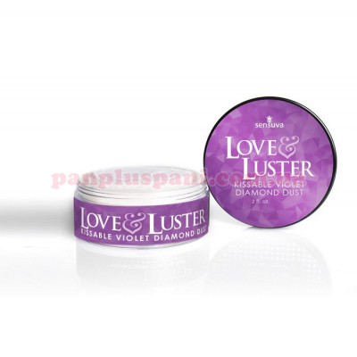 Солодка пудра для тіла з блиском Sensuva Love & Luster Kissable Violet Diamond Dust 18 г