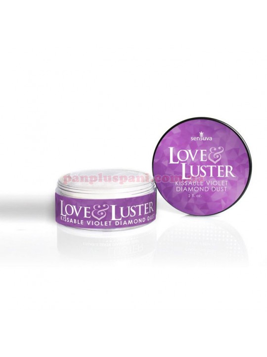 Солодка пудра для тіла з блиском Sensuva Love & Luster Kissable Violet Diamond Dust 18 г