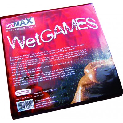 Простирадло SexMAX WetGAMES Sex Laken red, 180 x 220 cм 