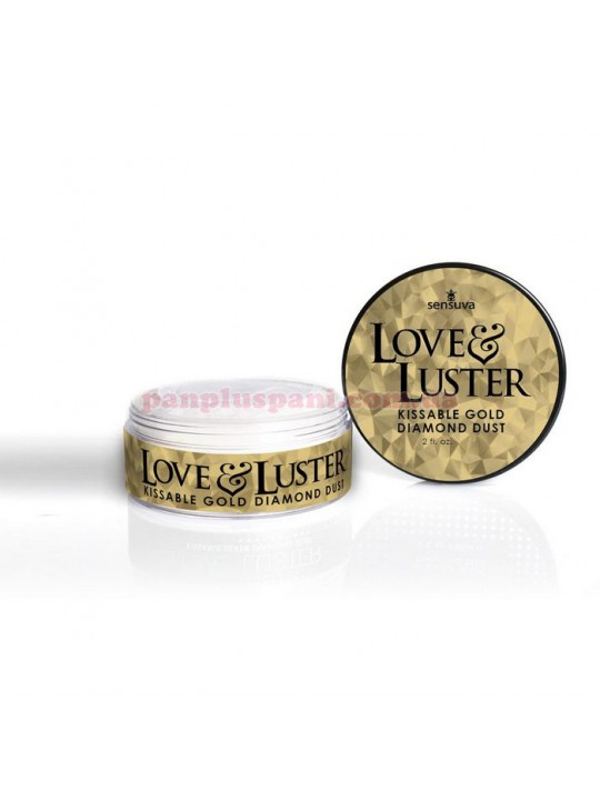 Солодка пудра для тіла з блиском Sensuva Love & Luster Kissable Gold Diamond Dust 18 г